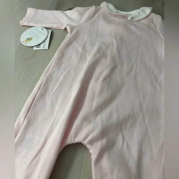 NWT Edgehill Collection x Rebecca Bahn Long Sleeve Pink Embroidered Lamb Sleeper - Picture 8 of 9